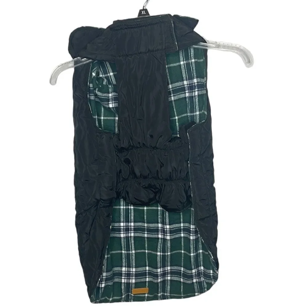 Kuoser Warm Reversible Waterproof Plaid Jacket. Size Large.